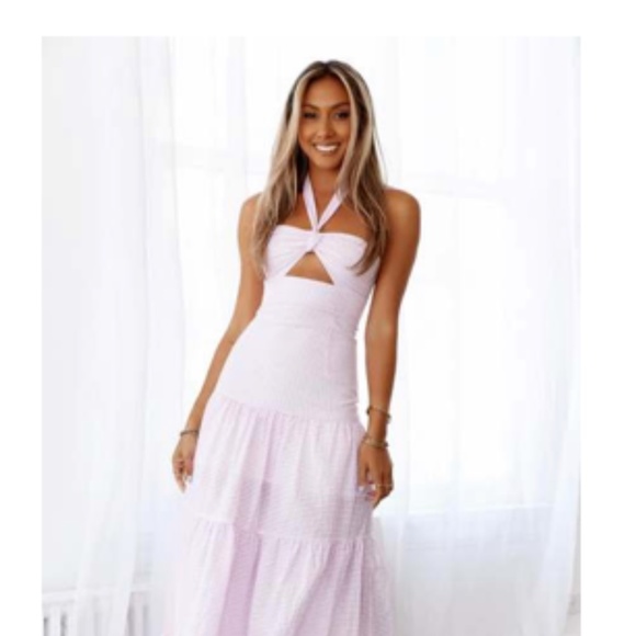 Hello Molly Dresses & Skirts - Pink checkered cut out Hello Molly Dress